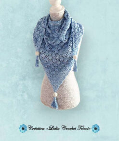 Châle Enchanté (tutoriel Lidia Crochet Tricot)