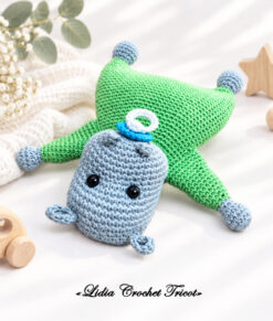 Tutoriel PDF crochet Tatame l'hippopotame Boutique Lidia Crochet Tricot