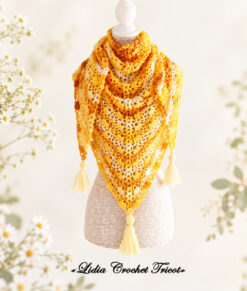 Tutoriel PDF Châle Agrumes Boutique Lidia Crochet Tricot