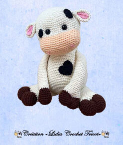 Lovely la vache (tutoriel Lidia Crochet Tricot)