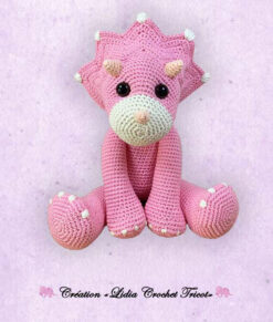 Pinkie le dinosaure (tutoriel Lidia Crochet Tricot)