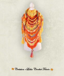 Châle Automne (tutoriel Lidia Crochet Tricot) generico