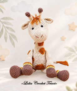 Tutoriel PDF amigurumi crochet Dona la girafe Boutique Lidia Crochet Tricot