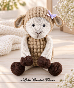 Tutorial PDF amigurumi Mouton Agneau Boutique Lidia CRochet Tricot