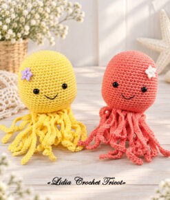 Tutorial PDF amigurumi Poulpes Kawaii Boutique Lidia Crochet Tricot