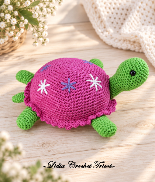 Tutoriel PDF amigurumi Tortue amigurumi Boutique Lidia Crochet tricot