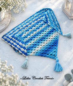 Tutoriel PDF crochet Châle 1000 Couronnes Boutique Lidia Crochet Tricot