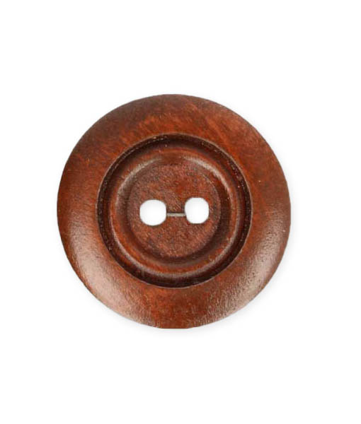 Lot De 6 Boutons Vintage Marron Motif Feuillage - Diamètre 2,2 Cm, à Pied, Référence 0047