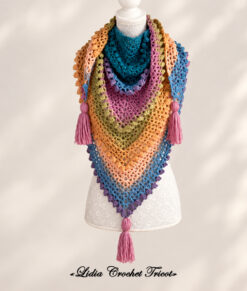 Tutoriel PDF crochet Châle Paradis Boutique Lidia Crochet Tricot