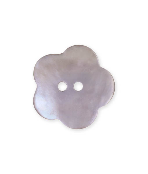 Bouton Vintage En Lucite Creux - Motif Fleurs, Référence 3722, Mercerie Ancienne - Occasion