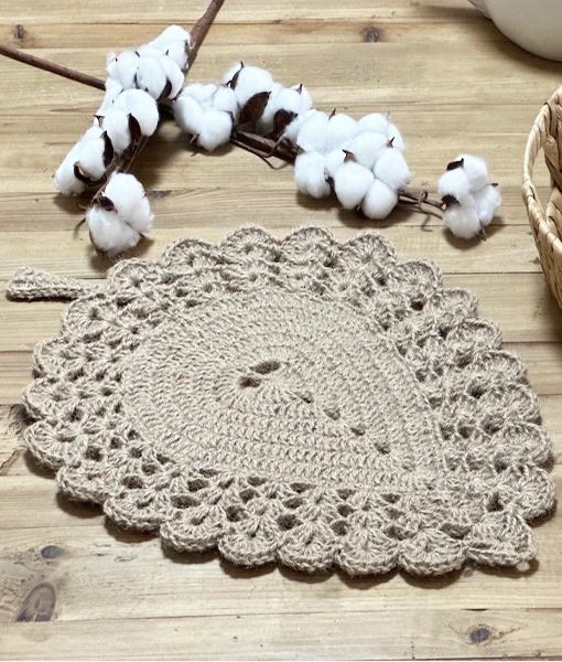 Namaste fil jute Lidia Crochet Tricot ouvrage 6