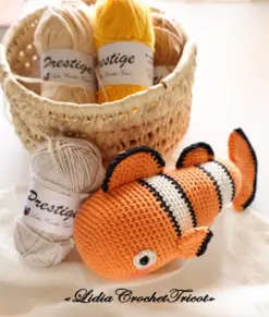 Le Poisson nemo amigurumi - Lidia Crochet Tricot