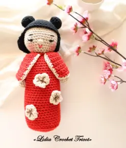 Tutoriel PDF amigurumi Crochet La poupee Kokeshi Cape Boutique Lidia Crochet Tricot